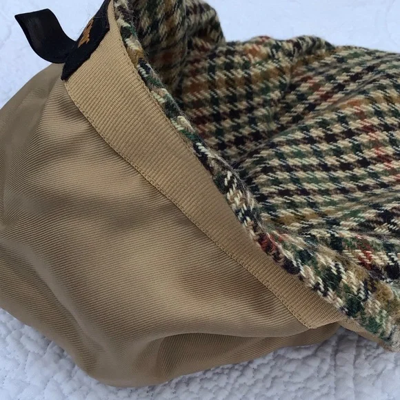 Barbour Multicolor Wool Tweed Men’s Cap 7 1/2 - Picture 10 of 11